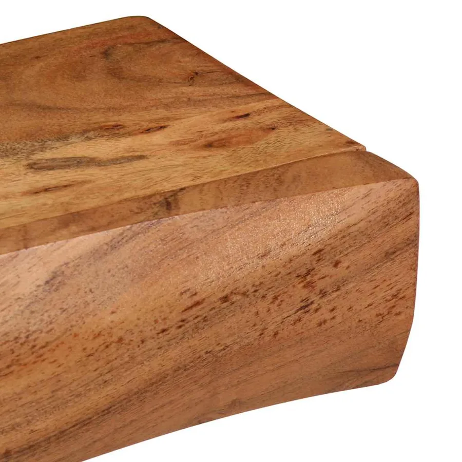 Étagères murales 2 pcs 80x17x8 cm bois massif d'acacia - 9