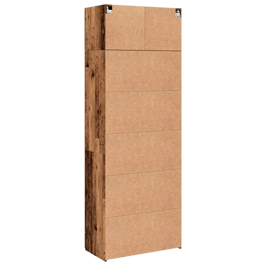 Armoire de rangement 2 pcs Bois ancien 80 x 42,5 x 225 cm - 10