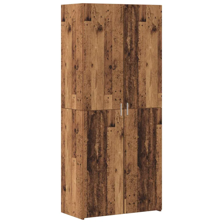 Armoire de rangement 2 pcs Bois ancien 80 x 42,5 x 225 cm - 7
