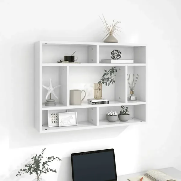 Étagère murale Blanc 75x16x55 cm Bois d’ingénierie