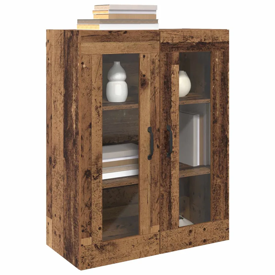 Armoires Murailles 2 pcs Bois ancien 69,5 x 34 x 90 cm - 3
