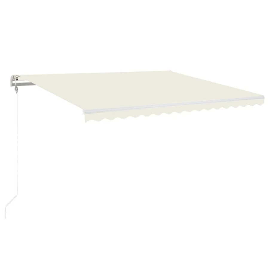 Auvent rétractable automatique 450x350 cm Crème - 2