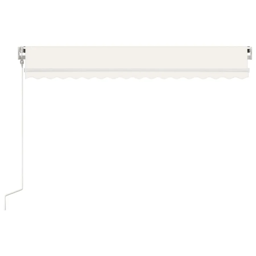 Auvent rétractable automatique 450x350 cm Crème - 4