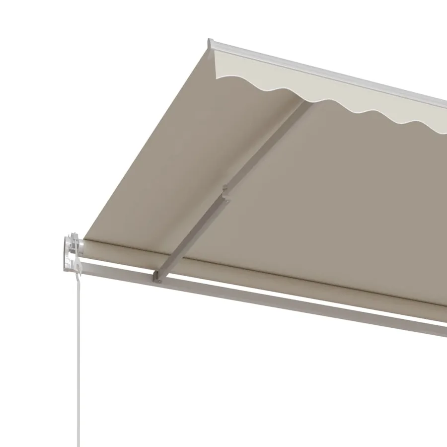 Auvent rétractable automatique 450x350 cm Crème - 5