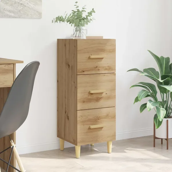 Buffet chêne artisanal 34,5 x 34 x 90 cm Bois d'ingénierie
