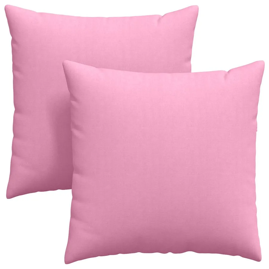 Coussins de canapé 2 pcs Rose 80 x 80 cm tissu - 2
