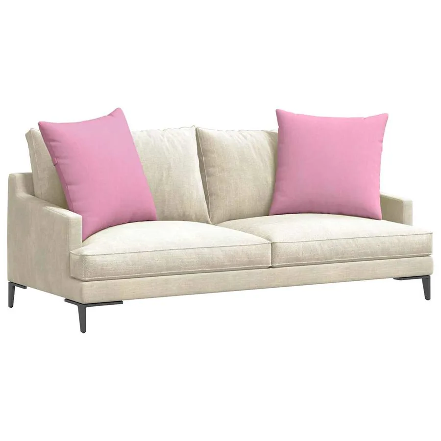 Coussins de canapé 2 pcs Rose 80 x 80 cm tissu - 3