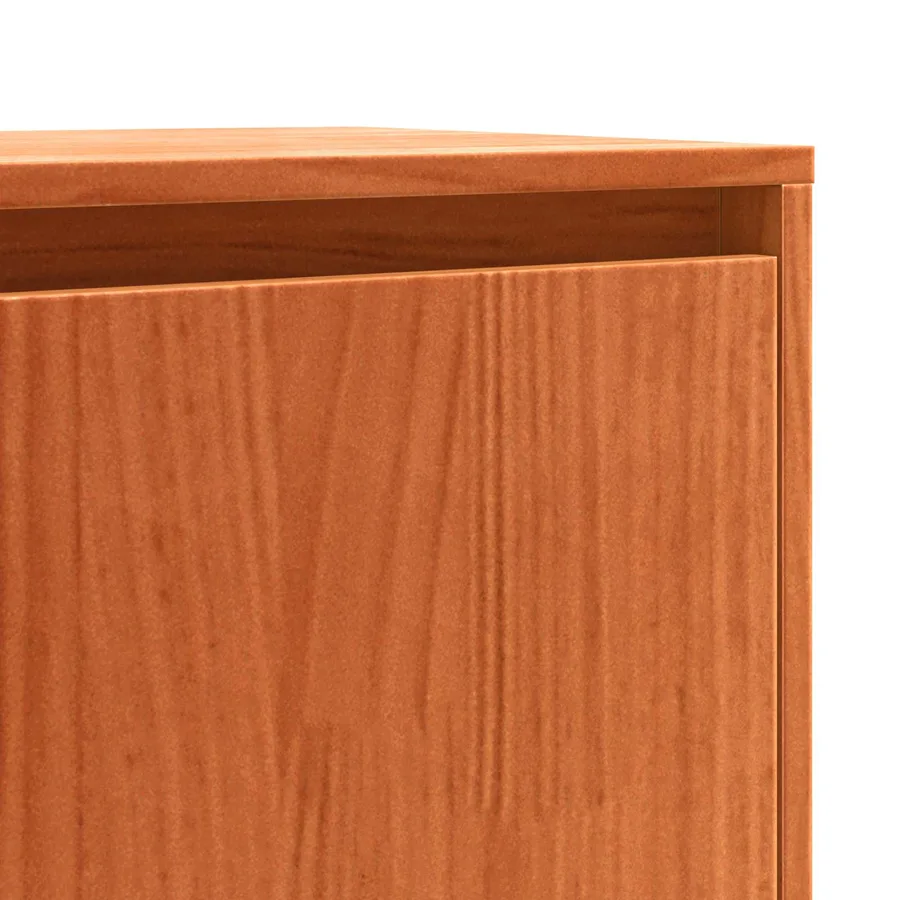 Buffet avec tiroir Brun cire 110 x 34 x 75 cm Pin massif - 8