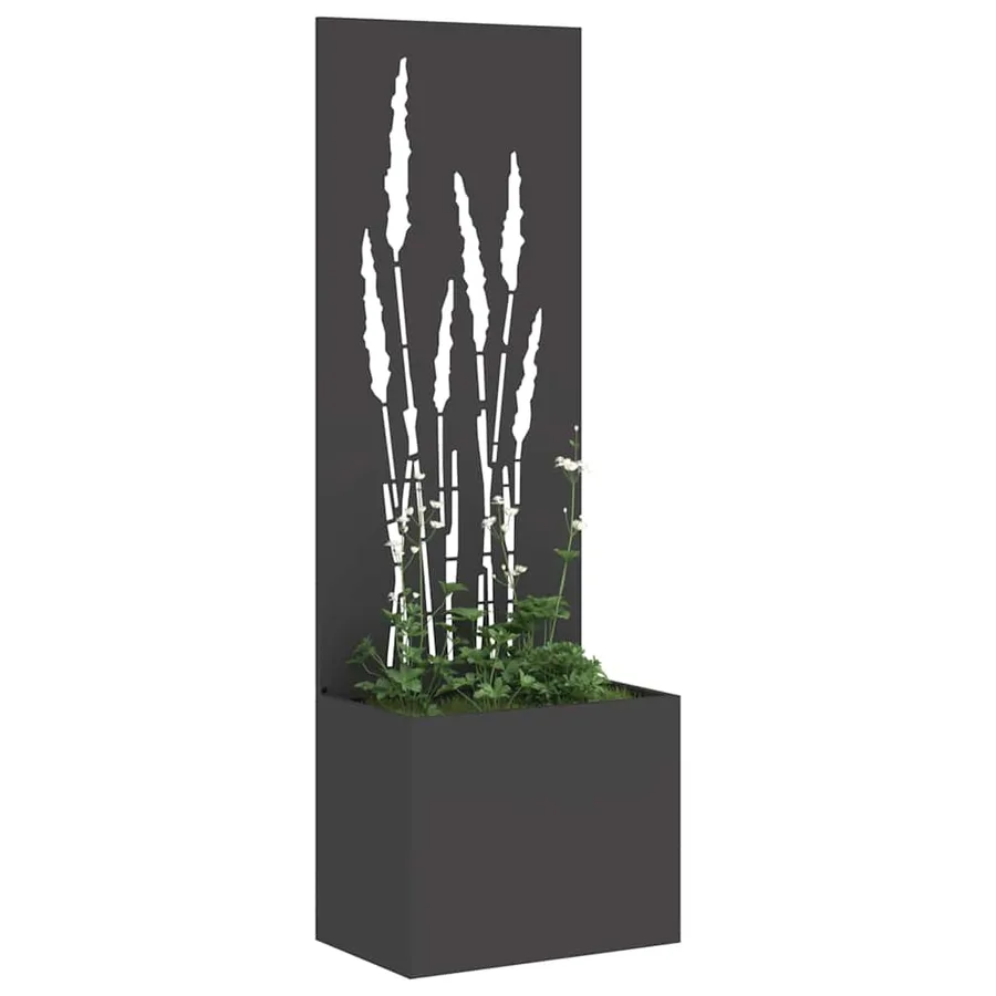 Écran de confidentialité de jardin Fretwork Noir 50 x 150 cm - 3