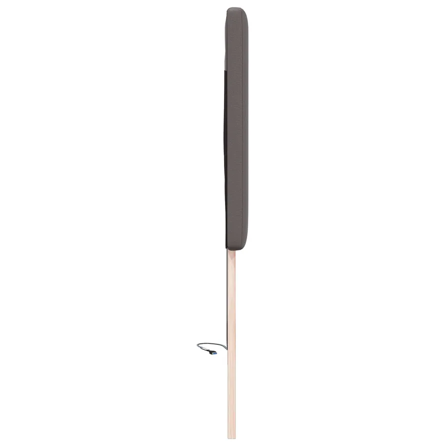 Tête de lit LED Gris 90 cm Cuir synthétique - 6