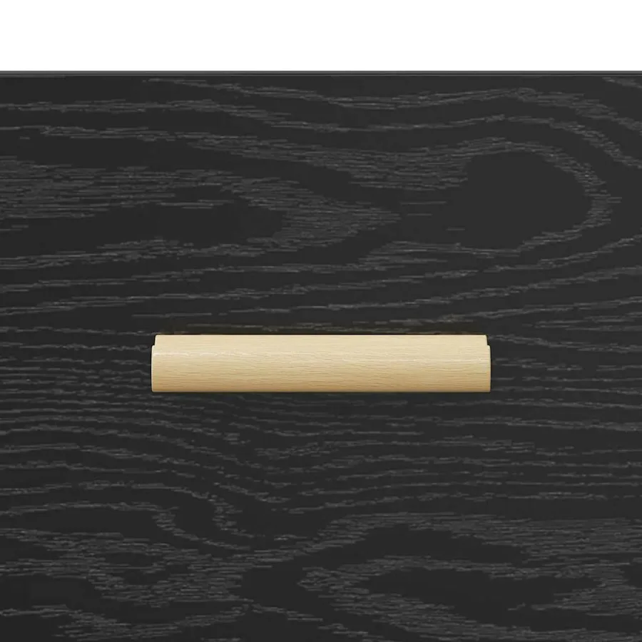 Armoire de lit avec tiroir 2 pcs Chêne noir 40 x 35 x 47.5cm - 12