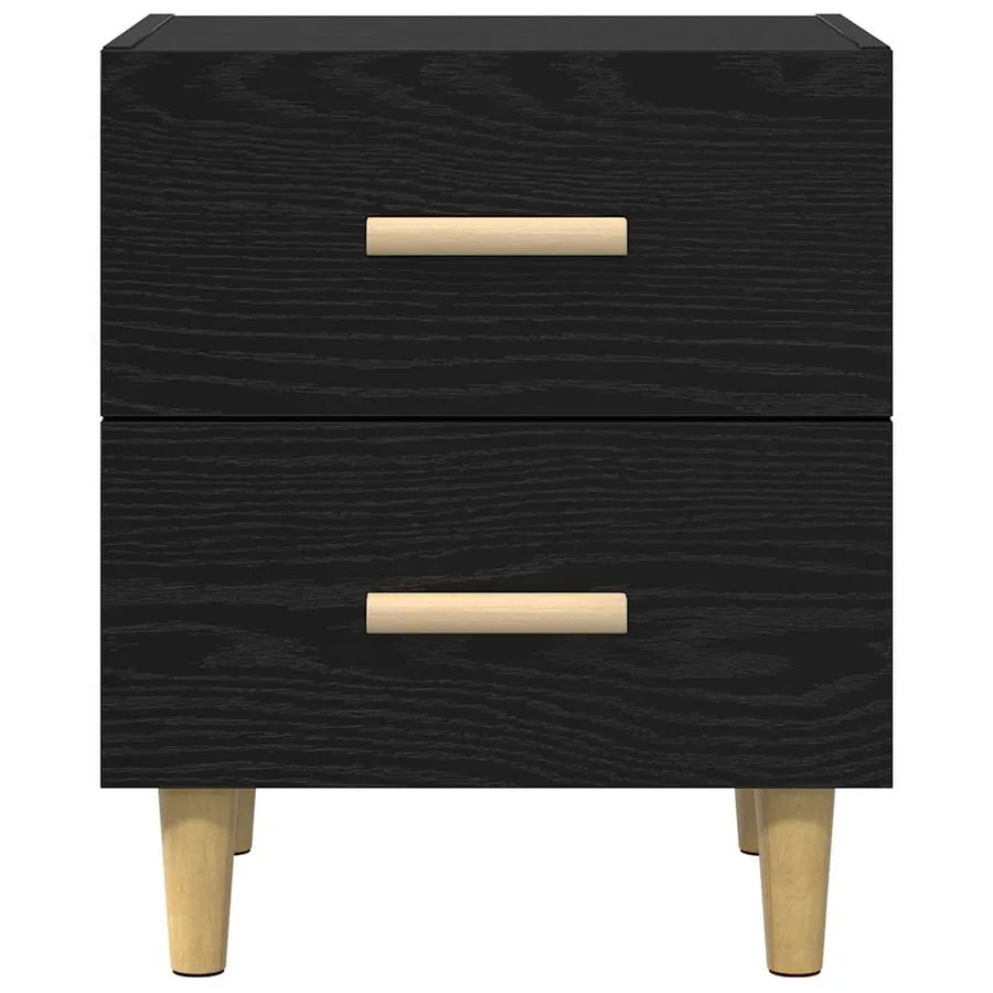 Armoire de lit avec tiroir 2 pcs Chêne noir 40 x 35 x 47.5cm - 7