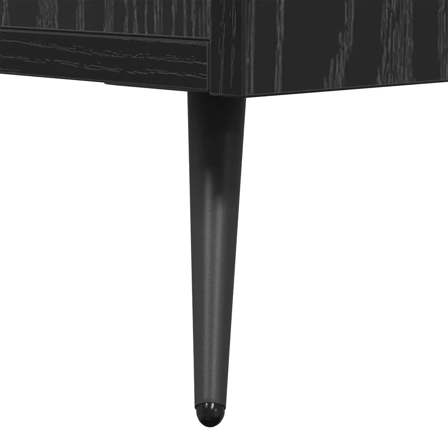 Meuble TV Chêne noir 150 x 30 x 50 cm Bois d'ingénierie - 8