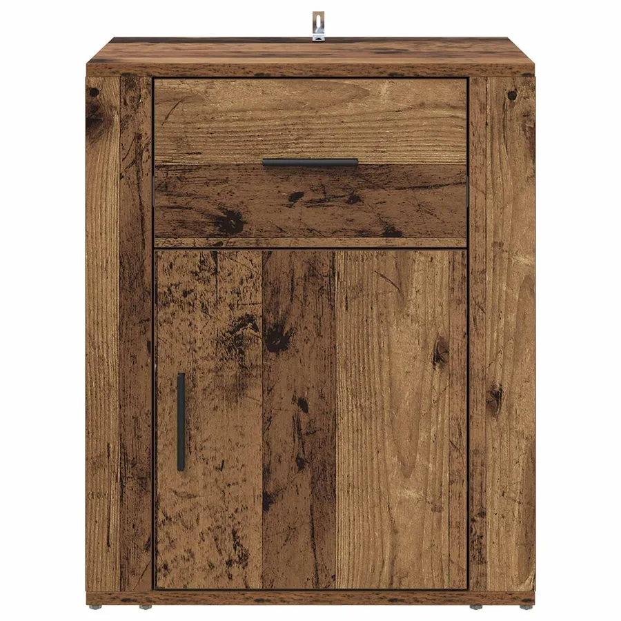 Cabinet de chevet Bois ancien 35 x 50 x 60 cm Bois d'ingénierie - 6
