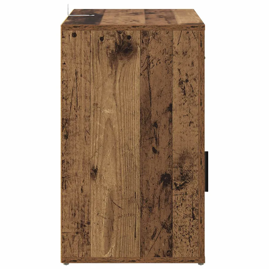 Cabinet de chevet Bois ancien 35 x 50 x 60 cm Bois d'ingénierie - 7