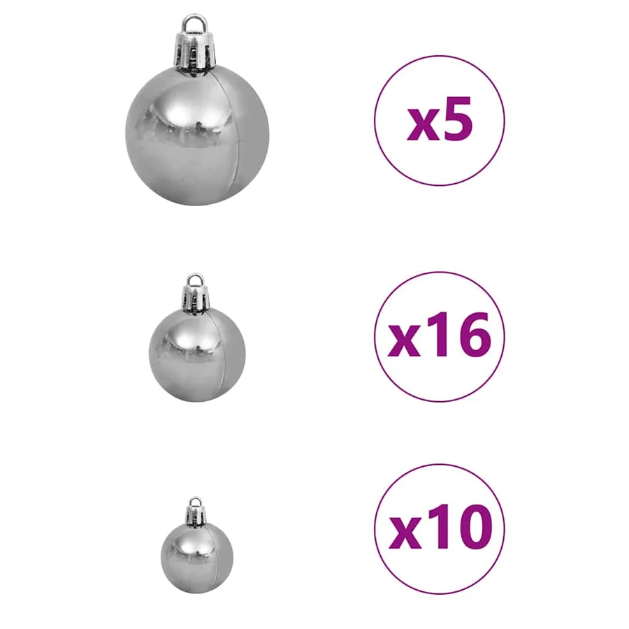 Sapin de Noël avec 300 LED avec support Vert 180 cm PE - 8