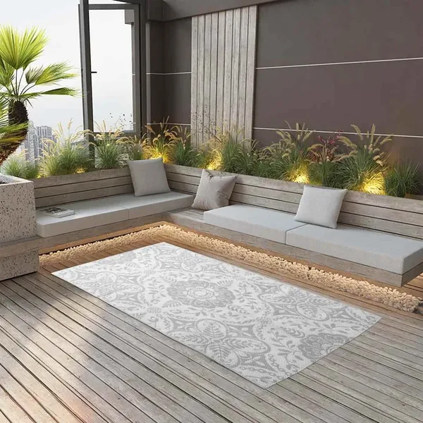 Tapis d'extérieur ARAKIL Gris clair 160x230 cm PP