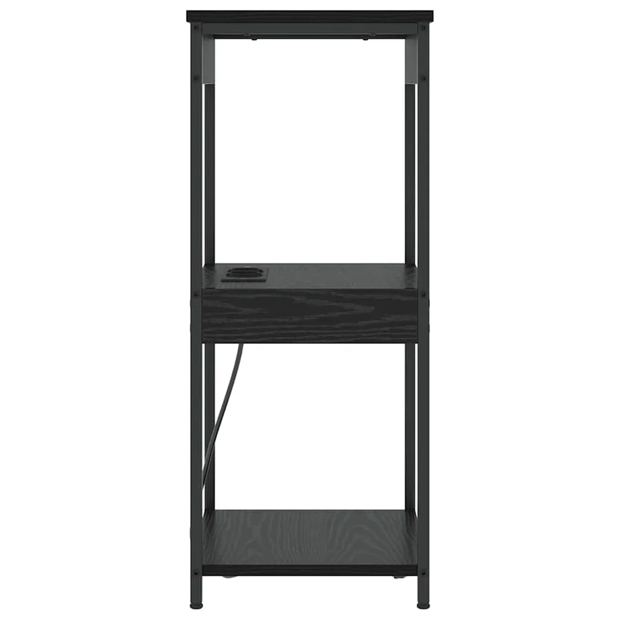 Cabinet de chevet Chêne noir 41 x 31 x 76 cm Bois d'ingénierie - 6
