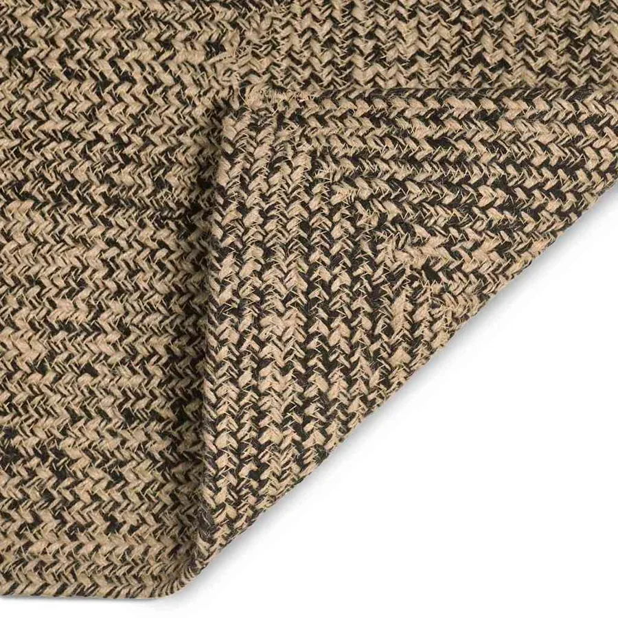 Tapis de surface Naturel et noir 80 x 150 cm Jute - 6