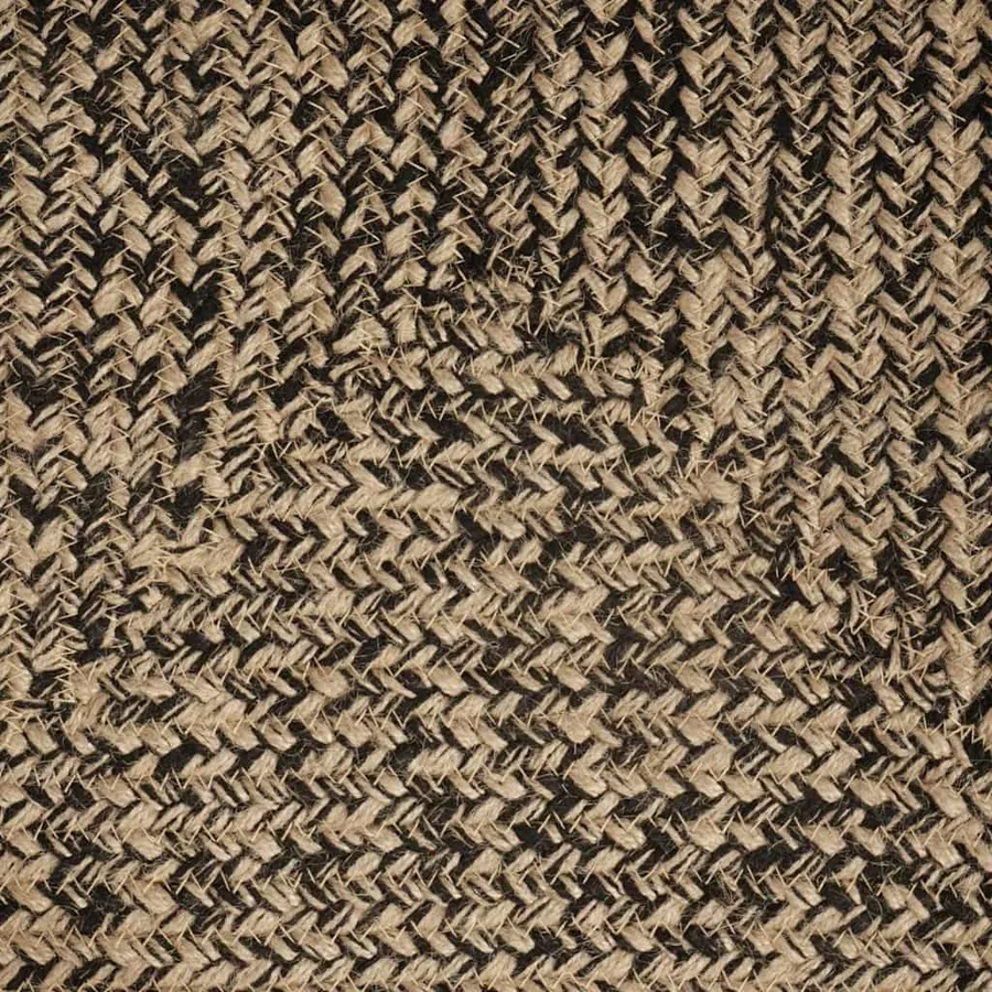 Tapis de surface Naturel et noir 80 x 150 cm Jute - 8