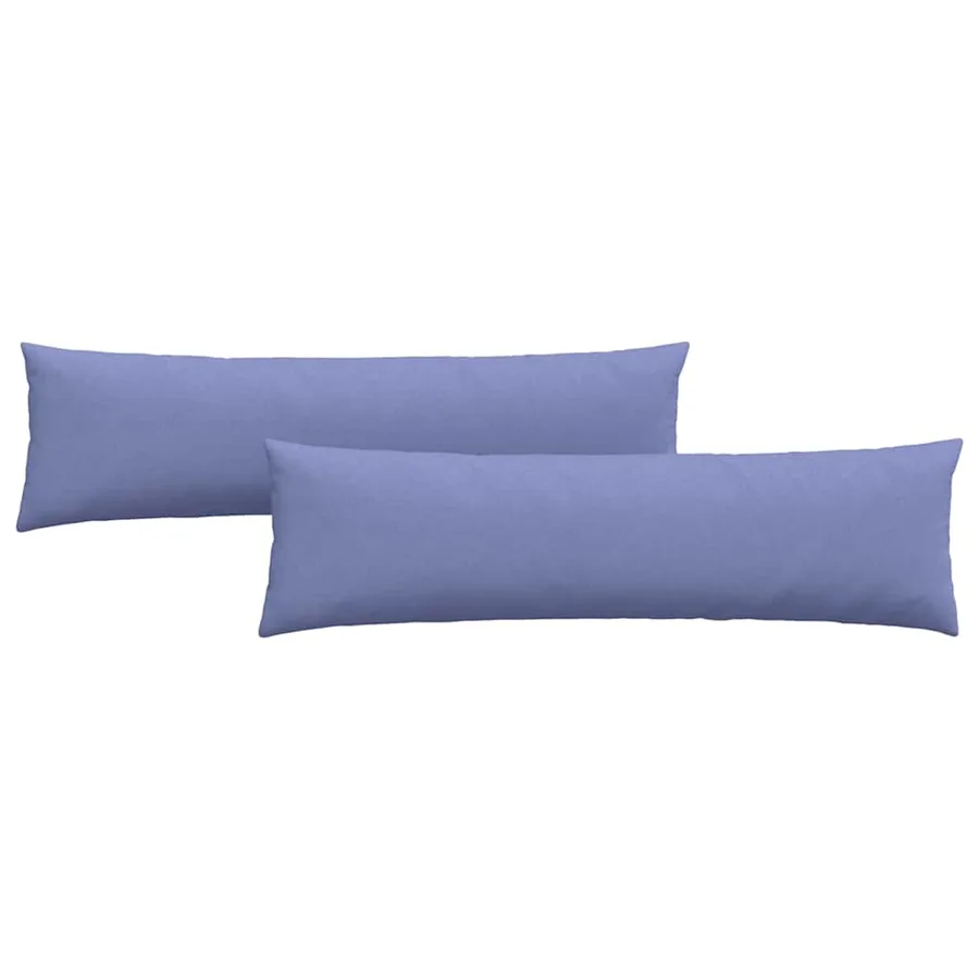 Coussins de canapé 2 pcs Bleu denim 145 x 40 cm tissu - 2