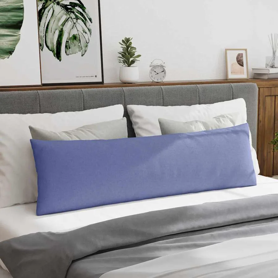 Coussins de canapé 2 pcs Bleu denim 145 x 40 cm tissu - 4
