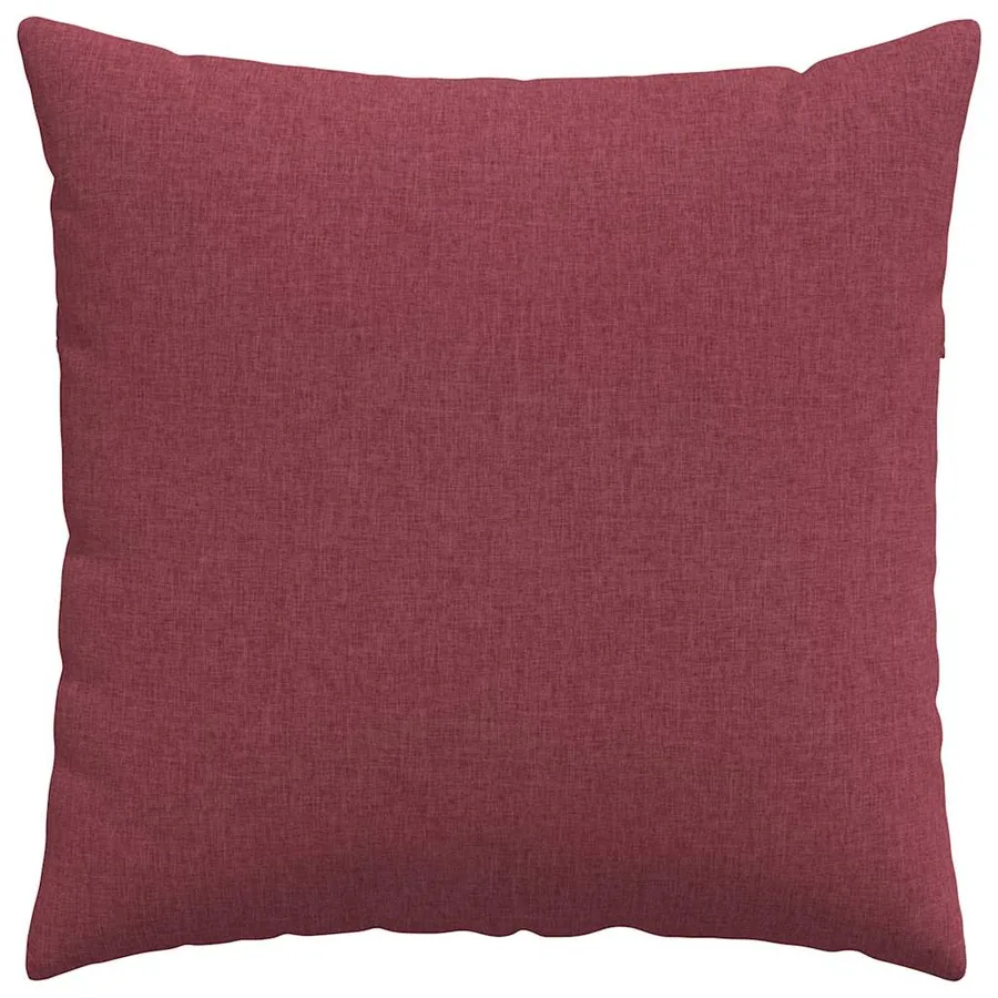 Coussins de canapé 2 pcs Bordeaux 80 x 80 cm tissu - 6