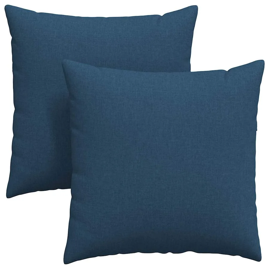 Coussins de canapé 2 pcs Bleu 80 x 80 cm tissu - 2