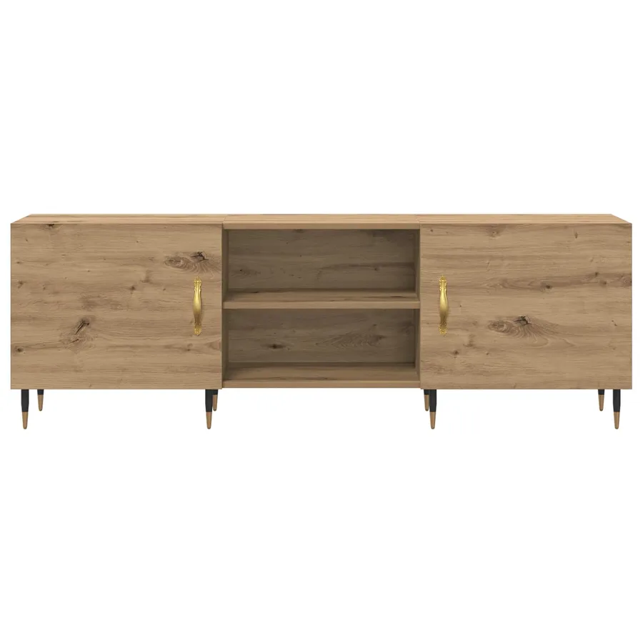 Meuble TV 150 x 30 x 50 cm chêne artisanal Bois d'ingénierie - 6
