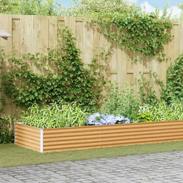 Jardinière surélevée 970 x 100 x 36 cm Acier galvanisé