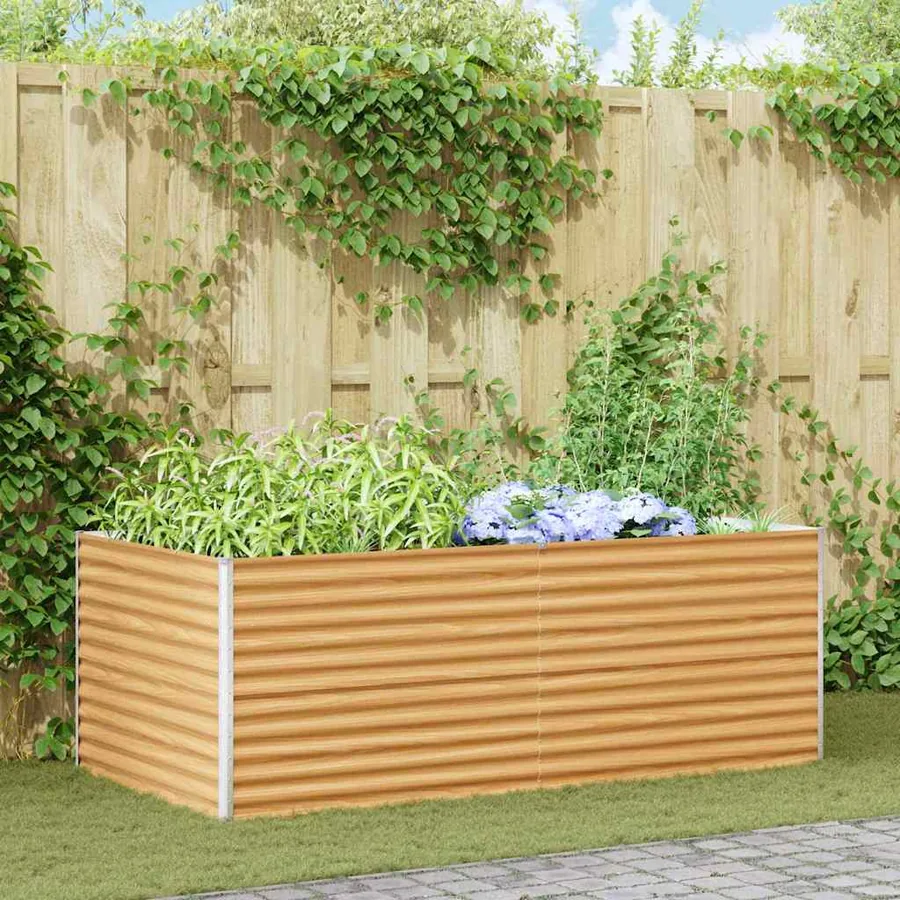 Jardinière surélevée 195 x 100 x 68 cm Acier galvanisé