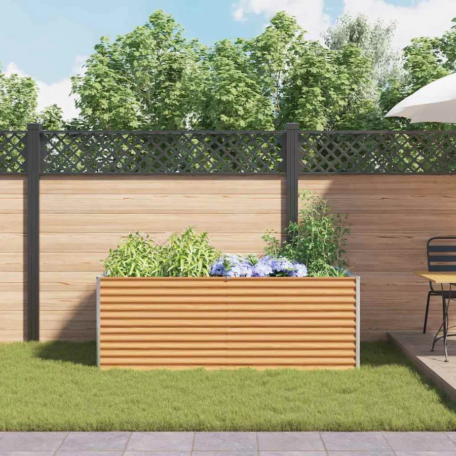 Jardinière surélevée 195 x 100 x 68 cm Acier galvanisé - 4
