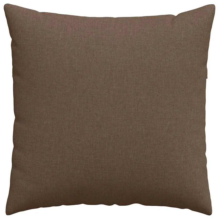 Coussins de canapé 2 pcs Marron 60 x 60 cm tissu - 6