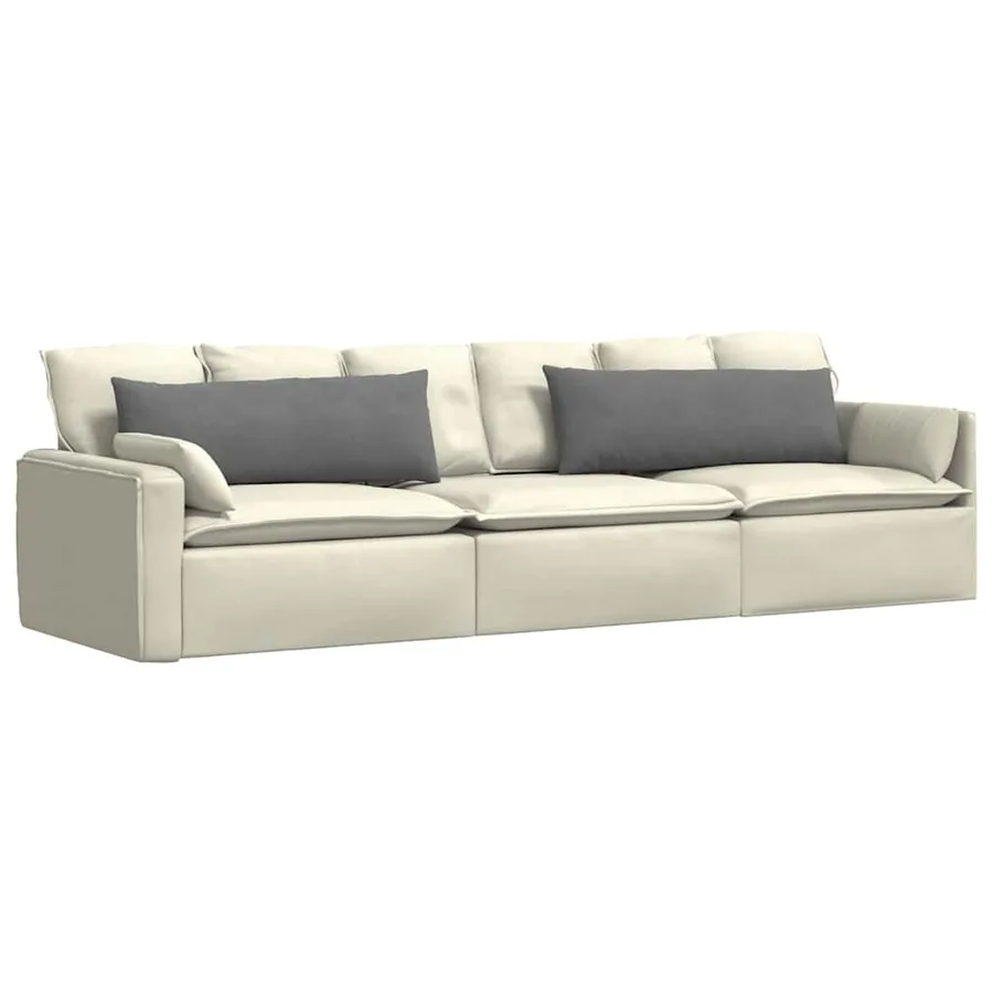 Coussins de canapé 2 pcs Gris foncé 120 x 40 cm tissu - 3