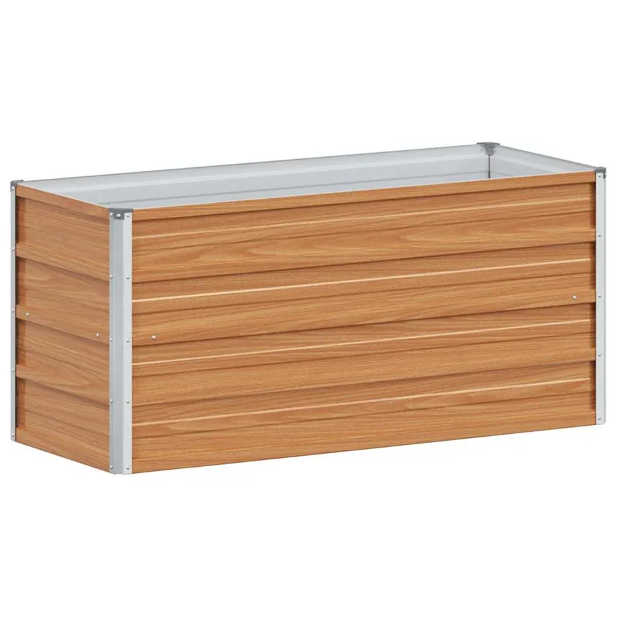 Jardinière surélevée Marron Clair 100 x 40 x 45 cm - 2