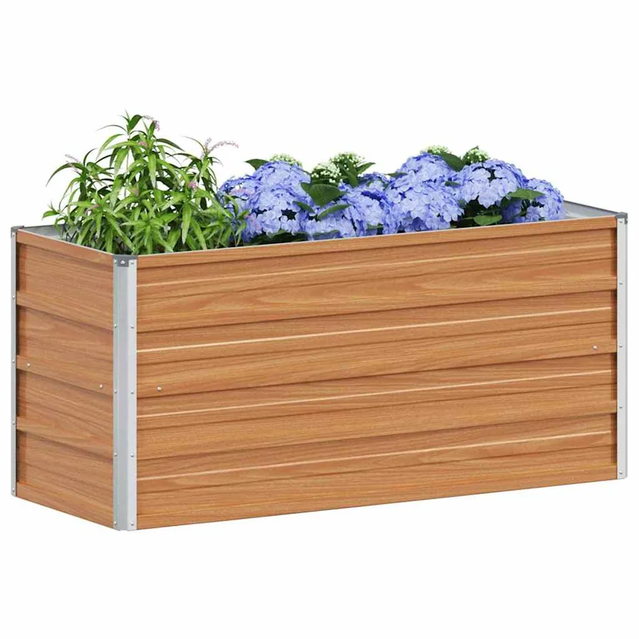 Jardinière surélevée Marron Clair 100 x 40 x 45 cm - 3