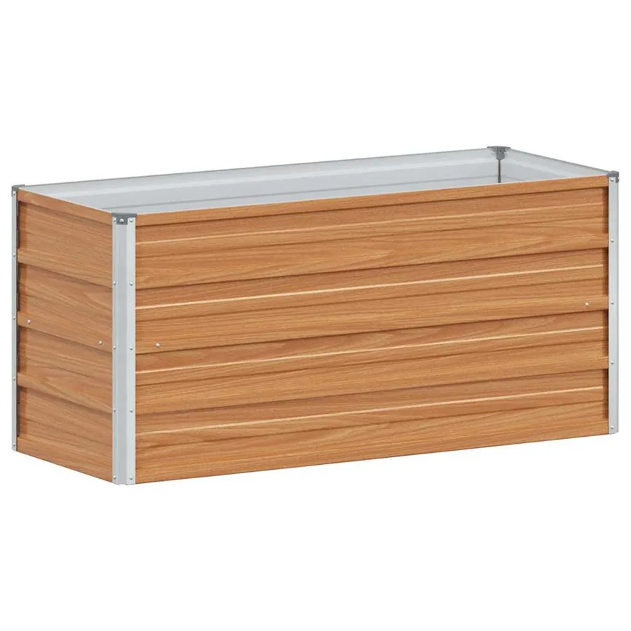 Jardinière surélevée Marron Clair 100 x 40 x 45 cm - 7