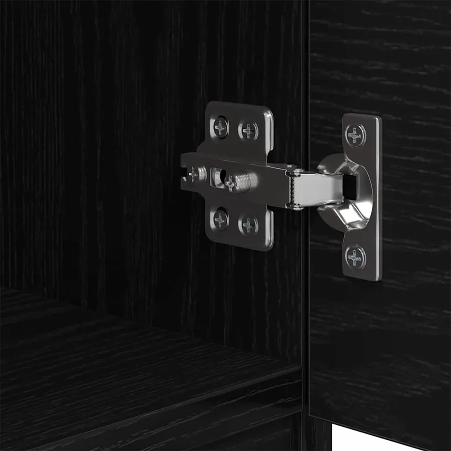 Armoire de lit avec tiroir 2 pcs Chêne noir 40 x 39 x 40cm - 10