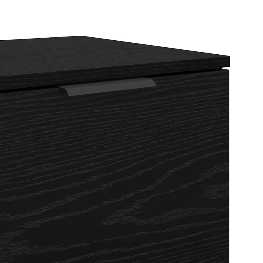 Armoire de lit avec tiroir 2 pcs Chêne noir 40 x 39 x 40cm - 11