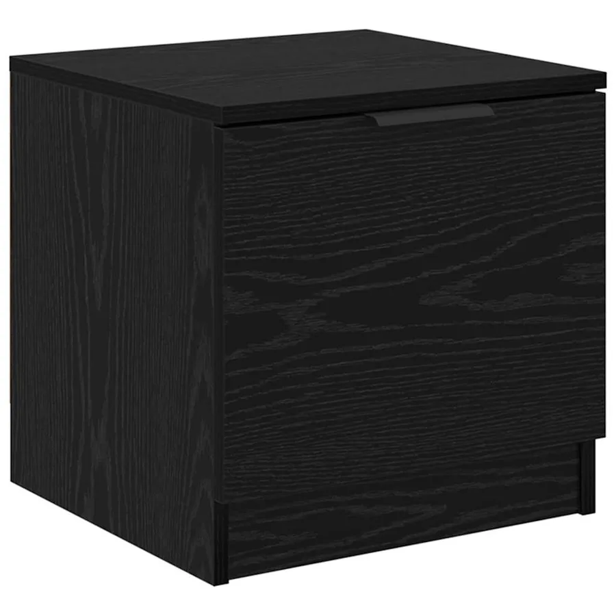 Armoire de lit avec tiroir 2 pcs Chêne noir 40 x 39 x 40cm - 6