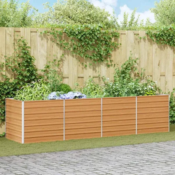 Jardinière surélevée Marron Clair 320 x 80 x 77 cm