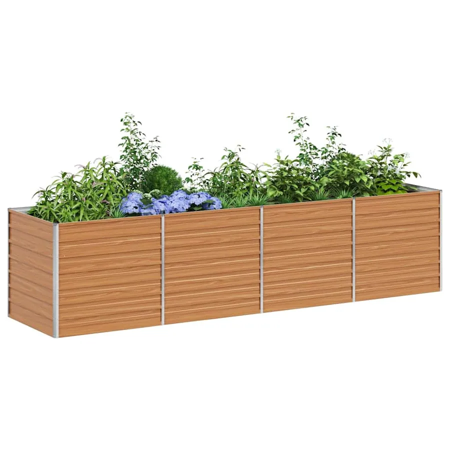 Jardinière surélevée Marron Clair 320 x 80 x 77 cm - 3
