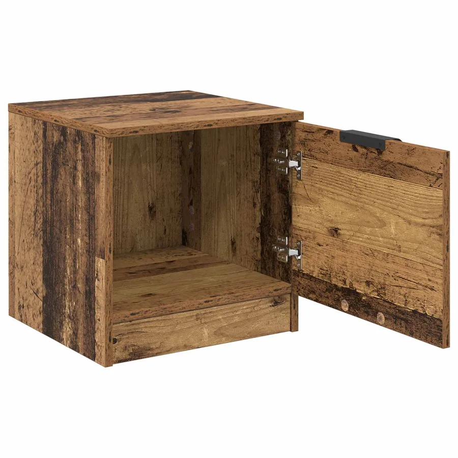 Armoire de lit avec tiroir 2 pcs Bois ancien 40 x 39 x 40cm - 5