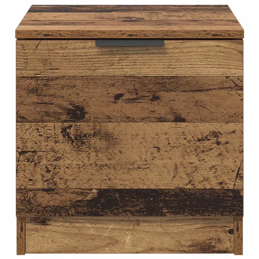 Armoire de lit avec tiroir 2 pcs Bois ancien 40 x 39 x 40cm - 7