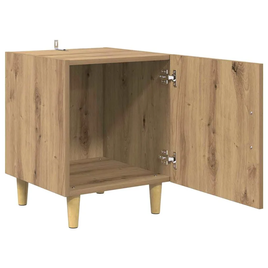 Cabinet de chevet 2 pc Chêne artisanal 40 x 40 x 50 cm - 5