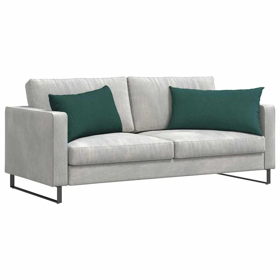 Coussins de canapé 2 pcs Vert foncé 80 x 40 cm tissu - 3