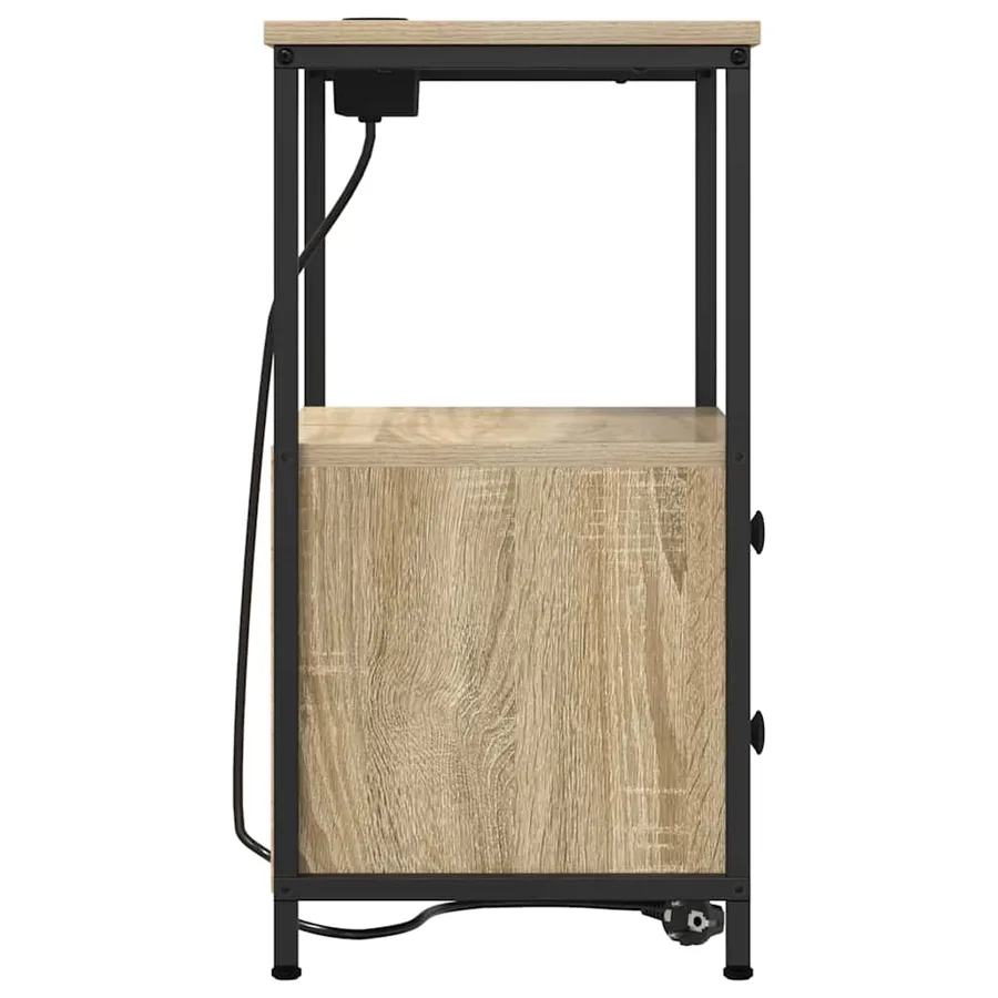 Cabinet de chevet avec tiroir Chêne Sonoma 40 x 31 x 60 cm - 7