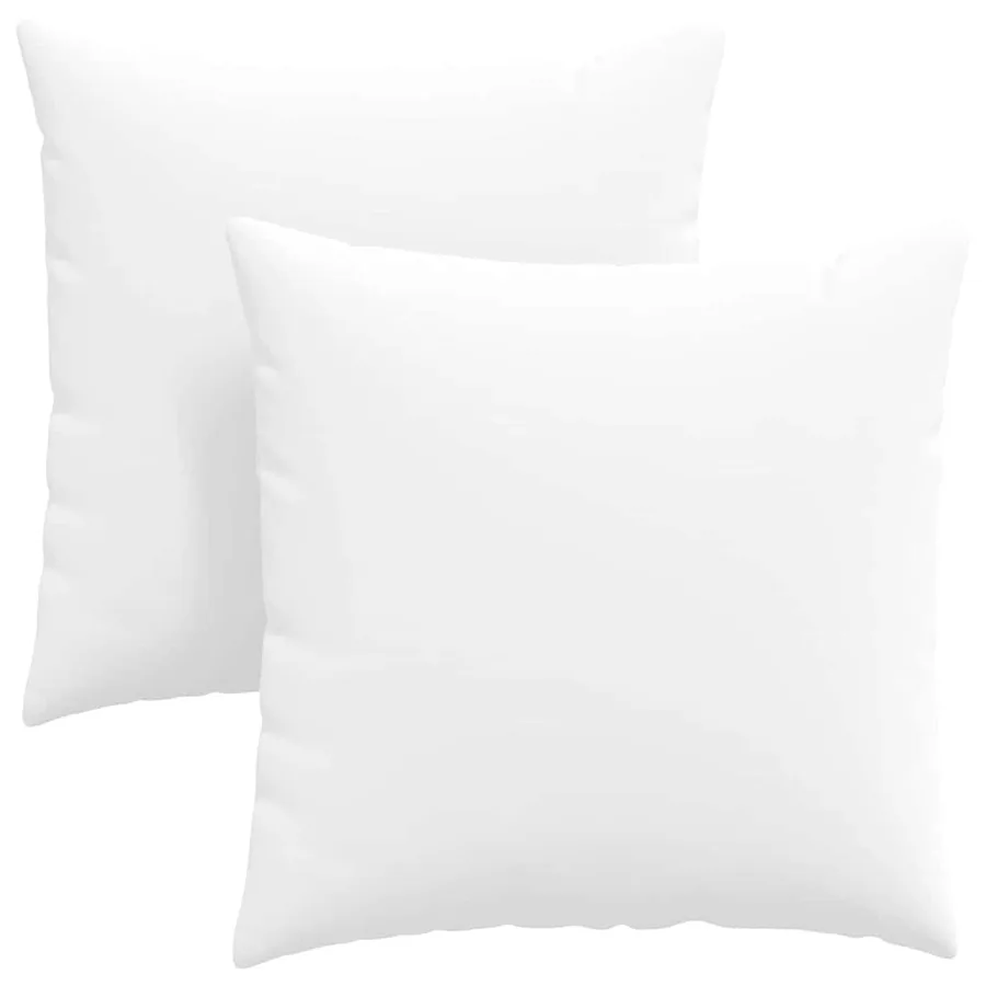 Coussins de canapé 2 pcs Blanc 60 x 60 cm tissu - 2