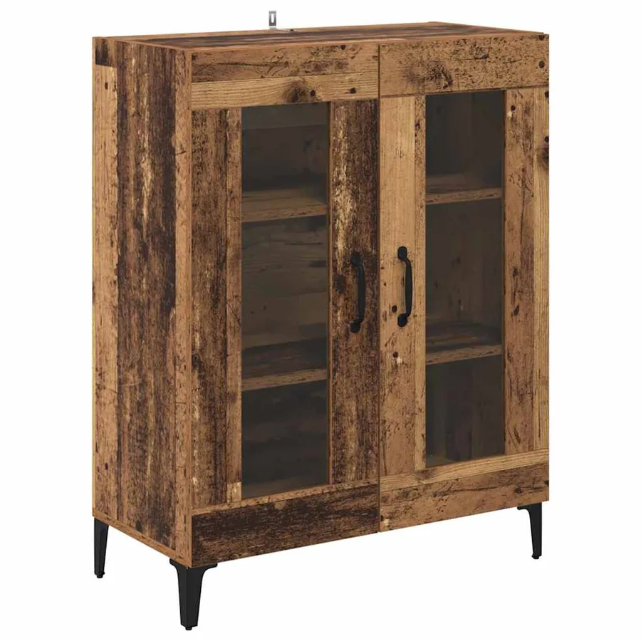 Buffet Bois Ancien 69,5 x 34 x 90 cm Bois d'ingénierie et fer - 2