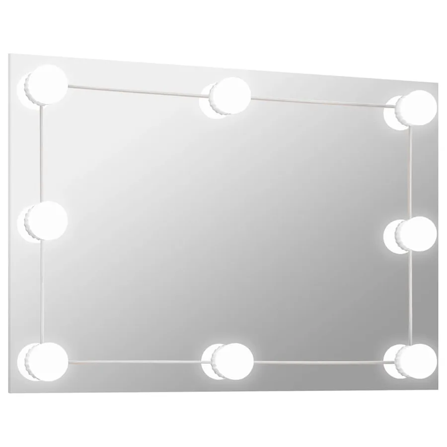Miroir mural avec lampes LED Rectangulaire Verre - 2